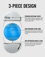 Load image into Gallery viewer, Legato Golf Balls LTX3085, 3 Piece, Urethane Cover, White, 1 Dozen
