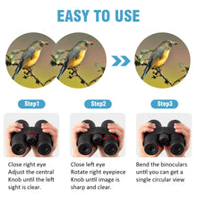 Load image into Gallery viewer, 10x42 Binoculars for Adults - Professional HD Roof BAK4 Prism Lens Binoculars for Bird Watching, Hunting, Travel, Sports, Cruise, with Carrying Bag (1.1Lbs)
