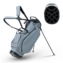 Load image into Gallery viewer, uniHimal Premier 14-Way Golf Stand Bag, Lightweight Leather Classic Gray
