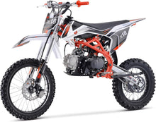 Load image into Gallery viewer, Upgraded 125cc Dirtbike X18 Dirt Bike DB X18 Racing DB18 Dirtbike 125cc 4 Speed Manual Clutch and Big Size Tires 17&quot;/14&quot; (Blue)
