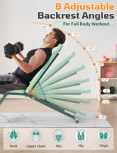 Load image into Gallery viewer, SPORTSOUL 880LB Weight Bench for Home Gym, 8-Position Backrest Adjustable Workout Bench for Strength Training – Incline Decline Flat, Foldable &amp; Compact for Small Space Apartment Room Garage
