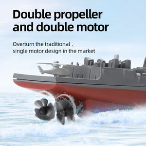 RC Warship, Fully Sealed Powerful Motor 2.4GHz Remote Control Ship for Inflatable Baths(803B)