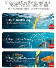 Load image into Gallery viewer, #2#3#4#5#6#7Pre-Tied Double Hook Fishing Rigs for Small Fish Trout Hooks, 100 Sets (200pcs Saltwater Freshwater Snelled Hooks Kit fluke Hooks, Ready-to-Fish Tackle Lorumox snelled Fishing Hooks
