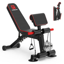 Load image into Gallery viewer, Adjustable Weight Bench - Utility workout Benches for Exercise, Free Installation Design for Portable Fitness Strength Training Equipment at Home Gym
