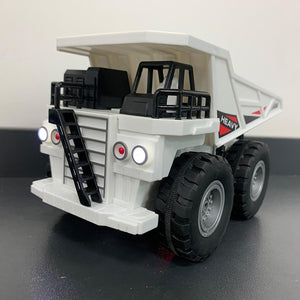Remote Control Dump Truck, 11CH RC Dump Truck for Boys & Girls, 1:24 Scale RC Construction Vehicle Toy, White