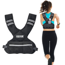 Load image into Gallery viewer, VEVOR Adjustable Weighted Vest, 11-20lb Weight Vest with 6 Ironsand Weights and Reflective Stripe, Body Weight Vest Exercise Set for Men Women, Workout Equipment for Strength Training Running Jogging
