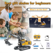 Load image into Gallery viewer, RC Excavator Toy Gifts Remote Control Excavator Toys for Boys 3-5 Year Old RC Construction Toys

