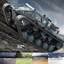 Load image into Gallery viewer, 2.4G Fully Proportional Remote Control Tank - Rock Crawler RC Truck 4x4 Off Road Military Vehicle
