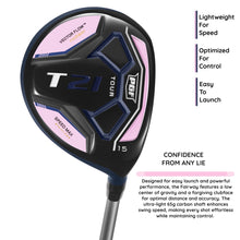 Load image into Gallery viewer, PGF T21 Ladies' Complete Golf Club Package Set [17-Piece][Blackpink][Hand: Right] [Length: Standard]
