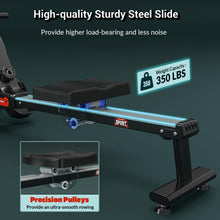 Load image into Gallery viewer, Wenoker Rowing Machine for Home - Dark Red
