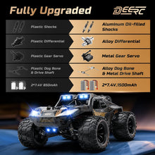 Load image into Gallery viewer, 1:14 Crawler RC Car, 48Kph High Speed RC Truck with LED Headlight for Boys Adult, Offroad 4x4 2.4Ghz Remote Control Car
