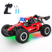 Load image into Gallery viewer, Remote Control Car for Kids 3 4 5 6 7+, 20 KM/H High-Speed RC Cars with LED Lights, 2.4GHz 2WD Monster Truck Toys – Red
