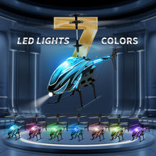 Load image into Gallery viewer, Remote Control Helicopter Toy for Kids with 26 Mins Flight(2 Batteries), 8 Light Modes, Easy Control
