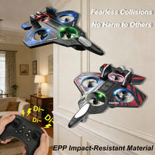 Load image into Gallery viewer, RGIMF Foam Remote Control Airplanes, RC Plane with Light, RC Airplane Fighter Jet (Blue)
