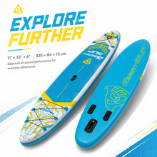Load image into Gallery viewer, 11' Inflatable Paddle Board with Kayak Seat for Adults
