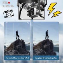 Load image into Gallery viewer, Drone with Screen Controller with SD card, Brushless Motor, Optical Flow Localization, Active Obstacle Avoidance (2 batteries - Black)
