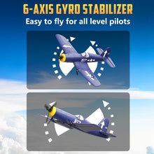 Load image into Gallery viewer, HAWK'S WORK 3 Channel RC Plane F4U Corsair, Remote Control Warbird Ready to Fly
