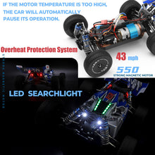 Load image into Gallery viewer, 1/14 RC Cars, 4WD High-Speed Remote Control Cars for Adults, Creative Lighting Design, Upgraded Hardware and Battery, Max 43 mph
