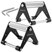 Load image into Gallery viewer, Push Up Stand, Pushup Handles for Strength Training, Heavy-duty Stainless Steel Push Up Bars Gym Exercise Equipment, Hold Up to 500lbs, 1 Pair black
