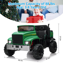 Load image into Gallery viewer, Ride On Car for Kids Baby Car with Remote Control Electric UTV Vehicles with Dump Bed, 24V Kids Electric Car, Green
