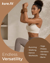 Load image into Gallery viewer, kure.fit Weighted Bangles | Adjustable Wrist and Ankle Weights for Women 2LB Each (Set of 2) Mocha
