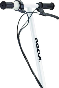 Electric Scooter - 8" Air-filled Tires, 200-Watt Motor, Up to 12 mph and 40 min of Ride Time, White