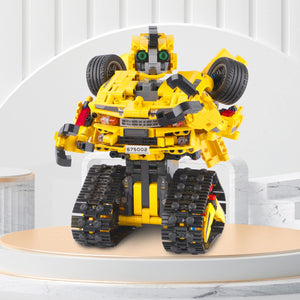 2-in-1 Build a Robot Kit,901 Pieces Remote & APP Controlled Robot or Race Car, Robotic Building Blocks Toys STEM Projects