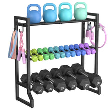 Load image into Gallery viewer, VOPEAK 3-Tier Adjustable Dumbbell Rack, 31-Inch Weight Rack ,400LB Capacity (Rack Only)
