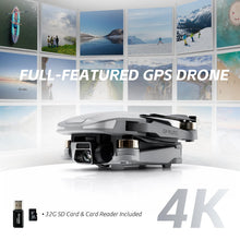 Load image into Gallery viewer, GPS Drone with EIS 4K Camera for Adults , RC Drones with 4.5 inch HD Screen on Controller, Auto Return, 3 Batteries for 90 min Flight Time, 3280 FT Long Control Range Transmission, Circle Fly and Follow Me Mode, Foldable Quadcopter for Beginner, Under 249
