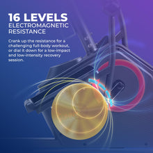 Load image into Gallery viewer, Sunny Health &amp; Fitness Electromagnetic Recumbent Cross Trainer Exercise Elliptical Bike w/Arm Exercisers
