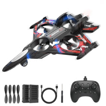 Load image into Gallery viewer, Mini Stunt 360° Flip Fighter Jet Toy with Colorful LED Navigation Lights Red, Toys for ages 8-13
