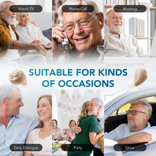Load image into Gallery viewer, Hearing Aids for Seniors, Rechargeable Hearing Amplifiers Devices with Noise Cancelling, Superior Sound Quality for Women Men Hearing Loss, Auto On/Off

