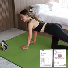 Load image into Gallery viewer, Hatha Yoga Large TPE Yoga Mat 6'x4'x1/2" Extra Thick Non-Slip Exercise Mat - for Yoga Pilates &amp; Home Gym Workouts(Green)
