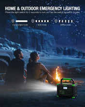 Load image into Gallery viewer, Portable Power Station 500W, 519.48Wh/140400mAh Solar Generator Backup
