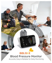 Load image into Gallery viewer, Blood Pressure Monitors for Home Use with Bag FSA&amp;HSA Eligible,One-Touch Automatic Measurement with Large LED
