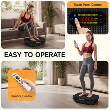 Load image into Gallery viewer, SEDOZIK Vibration Plate Exercise Machine, Vibration Plate for Lymphatic Drainage Weight Loss, 450 Lbs Capacity Full Body Vibrating Platform Workout Equipment with Bluetooth for Home Women Men, Black
