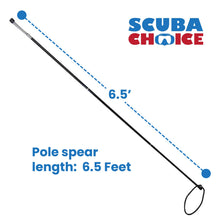 Load image into Gallery viewer, Scuba Choice 6.5' Aluminum Travel Hand Spear with 5-Prong Lionfish Tip &amp; Free Carry Bag – Durable, Corrosion-Resistant 3-Piece Spearfishing Tool, Assembled in The USA
