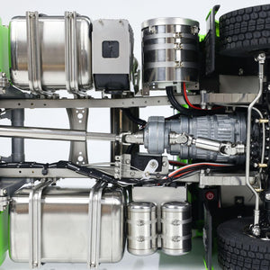 6x6 Metal Chassis 1/14 RC Tractor Truck R620 Smoking Unit RTR Model Air 3-Speed Transmission Suspension Construction Vehicle