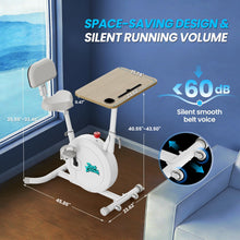 Load image into Gallery viewer, 3-1 Exercise Bike with Desktop Stand for Home - White
