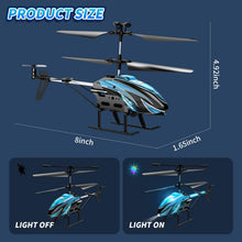 Load image into Gallery viewer, Remote Control Helicopter Toy for Kids with 26 Mins Flight(2 Batteries), 8 Light Modes, Easy Control
