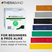 Load image into Gallery viewer, THERABAND Resistance Band 50 Yard Roll, Heavy Green Non-Latex Professional Elastic Bands
