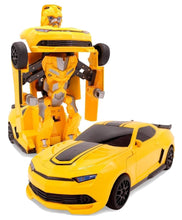 Load image into Gallery viewer, Remote Control Car Transforming Bumblebee Classic Disguise Action Figure Hero Robot Toy with One Button Transformation
