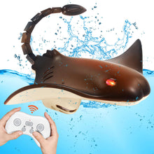 Load image into Gallery viewer, Pool Toys Remote Control Shark Boat, 2.4G RC Stingray Fish, Animal Water Toys for Kids Age 8-12, Kids Battery Pool Toys
