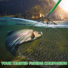 Load image into Gallery viewer, Rubber Fishing Net with Handle - Telescoping Fish Nets for Fishing
