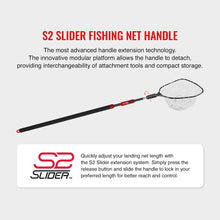 Load image into Gallery viewer, EGO S2 Slider Reach Fishing Landing Net, Large Clear Rubber Mesh
