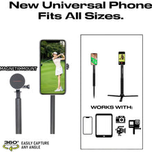 Load image into Gallery viewer, Golf Tripod &amp; Monopod, Magnetic Golf Film Stick 52" Adjustable | Golf Swing Training Aid, Compatible with Mag-Safe iPhone Android Phones, Record Golf Swing with Magnetic Holder
