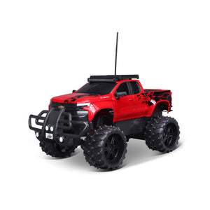 R/C 1:16 Scale 2.4 GHz Off Road 2019 Chevrolet Silverado, Red