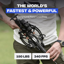 Load image into Gallery viewer, BALLISTA BAT Reverse Draw Mini Compound Crossbow, 340 FPS, 150 lb
