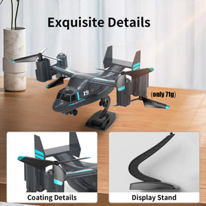 Remote Control, LM19 Military RC Helicopter with Live Camera for Military Fans, Flying and Land Gliding Mode, One Key take Off