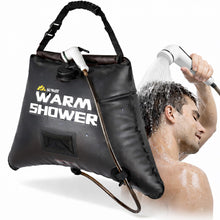 Load image into Gallery viewer, suvast Solar Shower Bag, 4 Gallon/15L, TPU Portable Solar Shower for Camping &amp; Outdoor Cleaning, with Hose and Carry Bag
